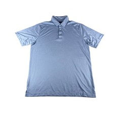 Pebble Beach Shirt Mens XL Golf Polo Blue Dry Luxe Performance Collar Stretch