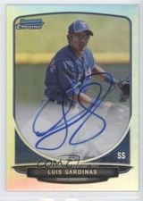 2013 Bowman Chrome Prospects Refractor 264/500 Luis Sardinas #BCP-LS Auto 2d9