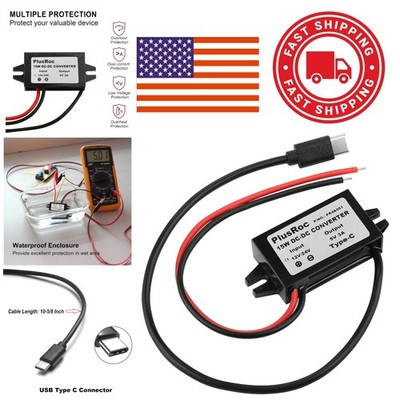 Efficient 12V to 5V DC Converter with Low Voltage Protection for Raspberry Pi