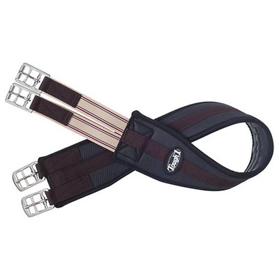 New Tough1 EquiRoyal Neoprene Contoured Girth, Black, 54 in.