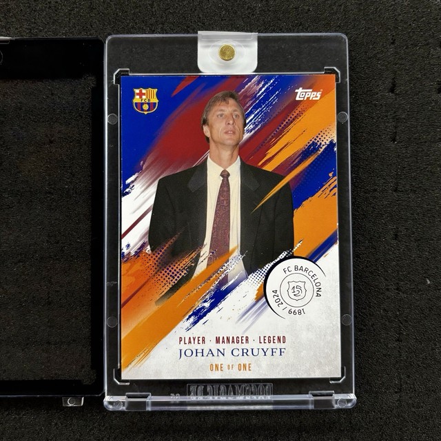 2024-25 Topps FC Barcelona 125 Years Johan Cruyff 1/1 One of One only Image Rare