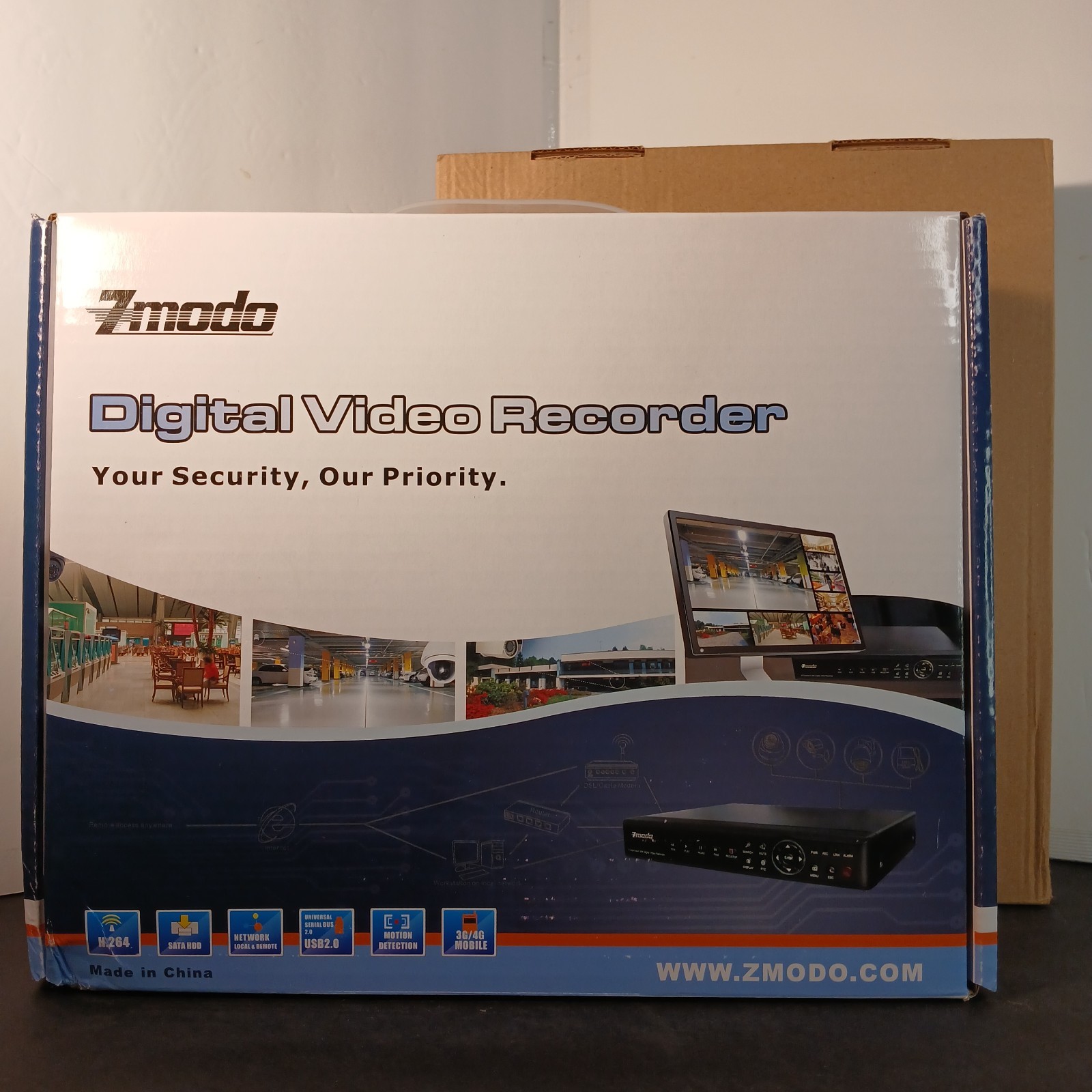 8 Channel Dvr 500gb W/4 Outdoor Cameras Color Ir Hd