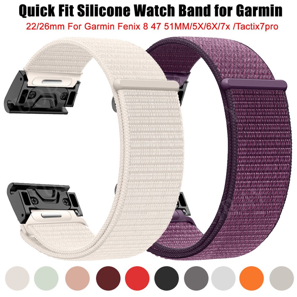 Bracelet En Cuir Véritable 22mm Pour Fenix 7, 6, 5, Forerunner 945, 935, Instinct, Approach S62, Quatix 6/5 – Quick Fit