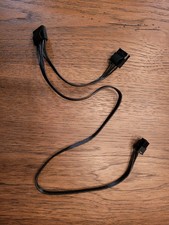 EVGA 6-pin to 2x 4-Pin Perif/Molex Connectors Single Daisy Chain Cable