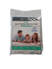 Full size Zippered Heavy Guage Vinyl Mattress Protector Cover fit to 12" Deep