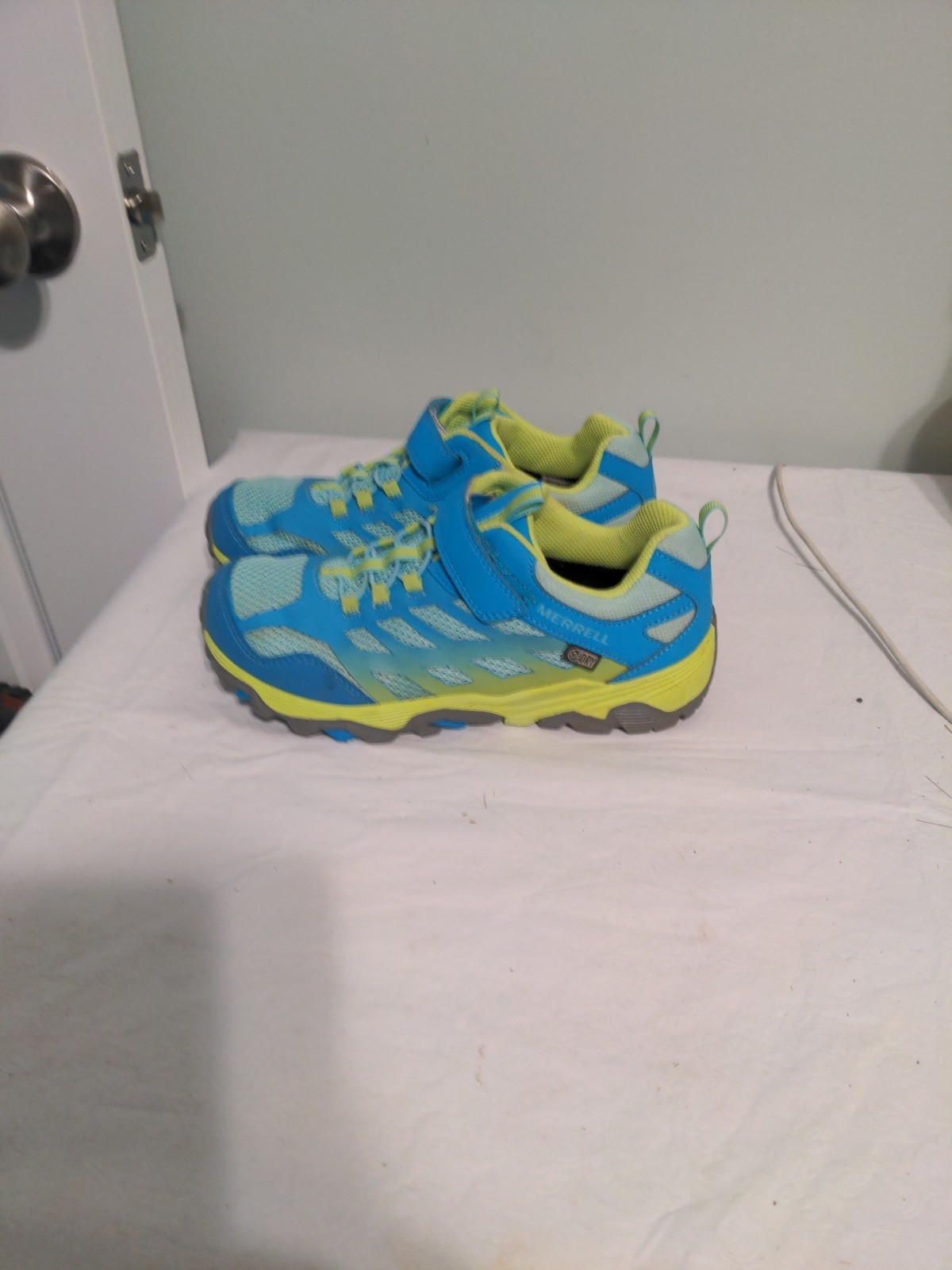 Merrell sneaker da trekking donna taglia 5 W blu giallo grigio