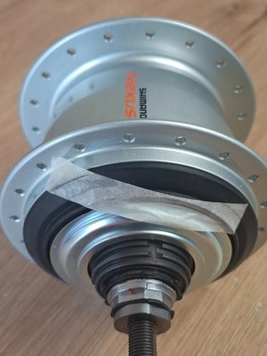 Shimano Nexus SG-C6001-8V 8-Speed Hub 36H 184mm Silver a Rim Brake