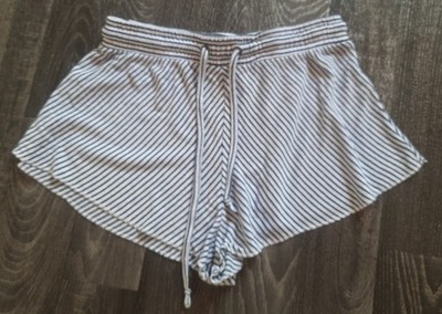 Roxy Shorts kurze Hose Stoff Damen weiß blau S M 36 38 Top!