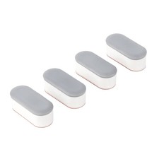 Luxe Bidet 4 Piece Universal Non-Slip Toilet Seat Bumpers with Strong