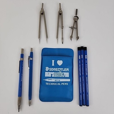 Staedtler Mars 780 Mechanical Pencil Lead Holder 2mm W/ Case Lietz Draft Germany
