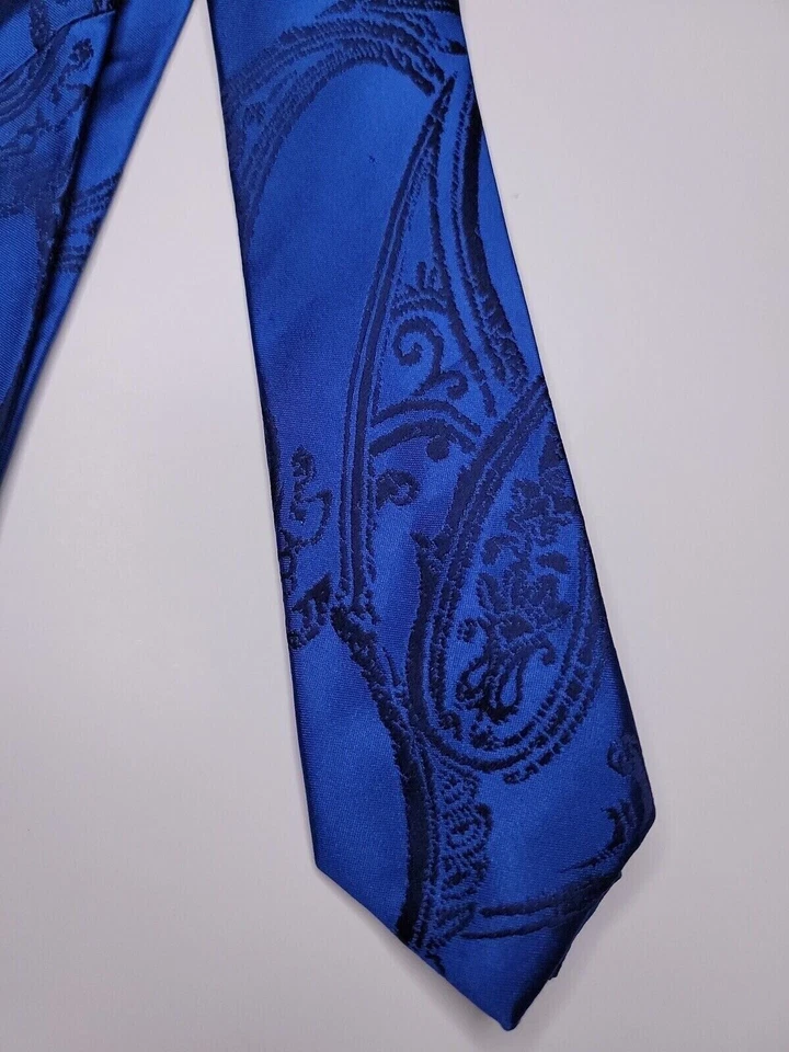 Corbata formal Sean John para hombre 58"Lx2,75"W corbata de cuello azul Foto 2 de 4