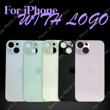 Back Glass replacement With Logo For iPhone16e 11 12 13 14 15 16 17 X Rear Cover