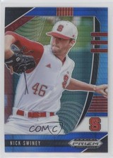 2020 Panini Prizm Draft Picks Blue & Carolina Hyper Nick Swiney #PDP67 4xw