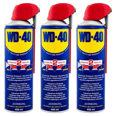 3x 450ml WD-40 Multifunktionsprodukt Vielzweckspray Spray Rostlöser Kriechöl