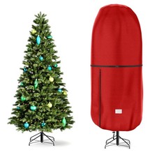 Upright Christmas Tree Storage Cover,Tear Resistant Adjustable 9 FT Xmas Tree...