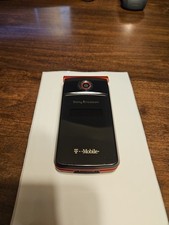 Scarlett Red Sony Ericsson Flip Cell Phone TM506 2009 Battery Include T-Mobile