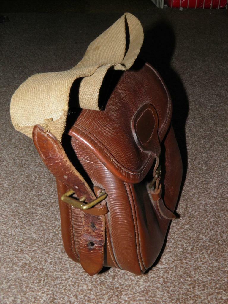 Lederen cartridge tas - België