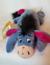 Eeyore Plush Mini Bean Bag 9" w/Tags Disney Collectable With Case with tags