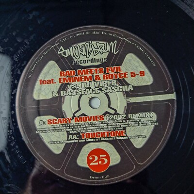 Vinyl Record Eminem - Bassface Sascha - Scary Movies - Touchtone 2002
