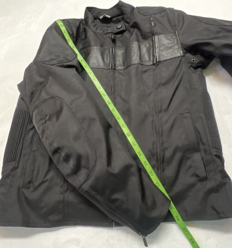 Fulmer Men's L Padded Stealth Motorcycle Jacket Full Zip Black - Picture 12 of 15