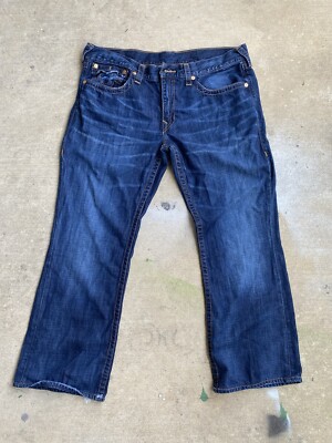 Vintage True Religion Jeans Mens 40x31 Blue Denim Boot Cut