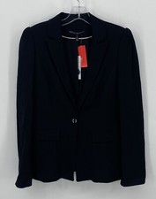 WHITE HOUSE BLACK MARKET Preowned Womens Black Blazer Jacket Size 6 NWT