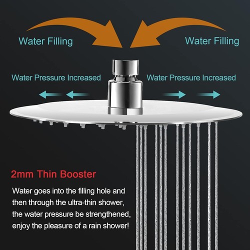 Kopfbrause Regendusche Regenbrause Brausekopf Duschkopf Edelstahl poliert 2024 - Bild 25 von 40