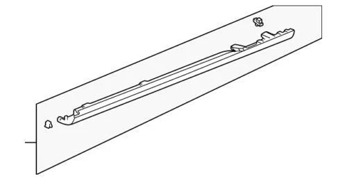 Genuine  Garnish Assembly R Side Sill *NH578* (Taffeta White) 71800-S82-A10ZC