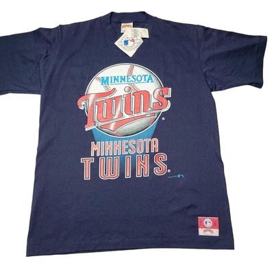 Minnesota Twins Nutmeg Vintage Deadstock Shirt Men's Large Single Stitch MLB