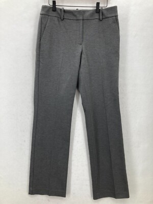 Talbots Soho Pant Women's 6 Gray Stretch Straight Leg Casual Career Office NWT