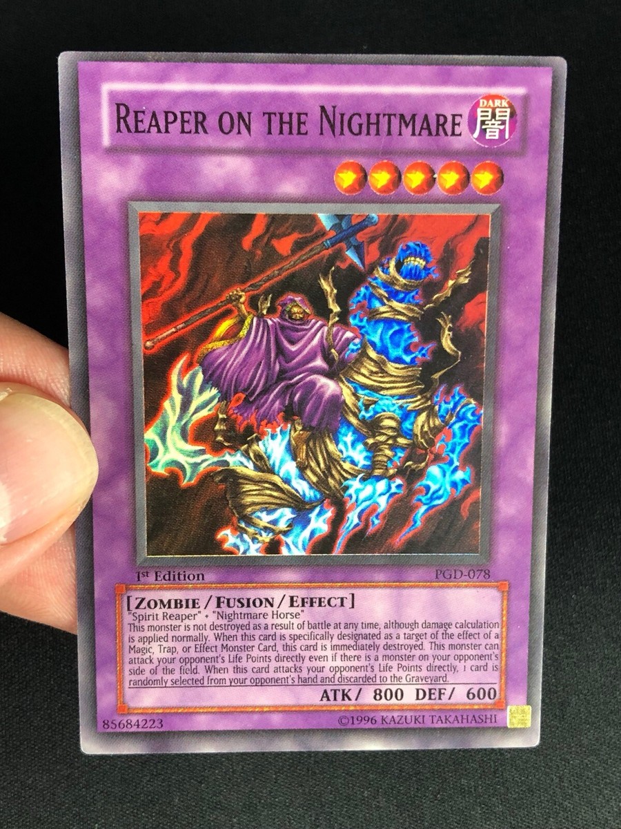 YUGIOH MISRPINT! REAPER ON THE NIGHTMARE PGD-078 1ST SUPER (NM/VLP) NA  PRINT | eBay