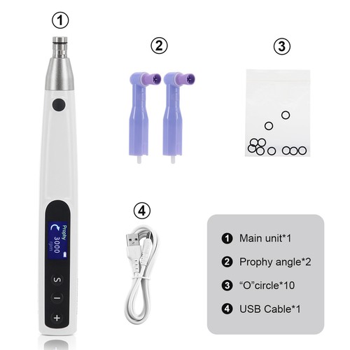 Pieza de mano de pulido dental sin escobillas profizo higiénico + 2 tazas angulares desechables - Imagen 30 de 40