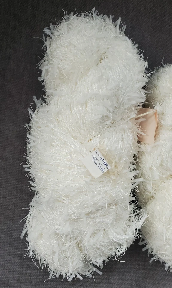 SALE! 1 lb Hand-Dyed Ballerina Eyelash Yarn -Sterling Orchid - Image 3 of 4