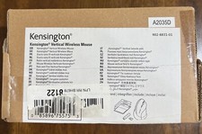 Kensington Ergonomic Vertical Wireless Mouse K75575WW , Black/ Open Box-new