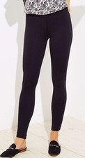 Ann Taylor LOFT Leggings Pants in Ankle Zip Size 2, 6 Black Color NWT