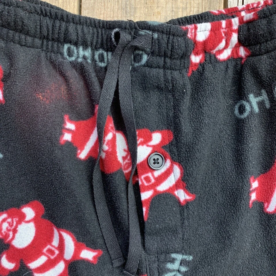 Pantalones de salón de Navidad Faded Glory para hombre talla mediana 32-34 Ho Ho Ho Santa Foto 3 de 4