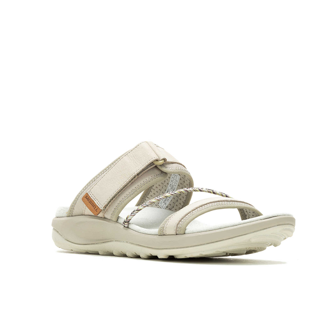 Merrell Terran 4 Slide Argento Bianco Sandalo Comfort Donna Tg 5 11 NUOVO!!!