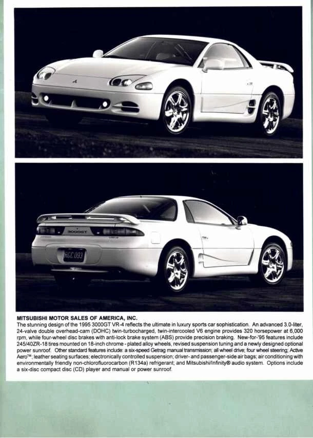 photo de presse / press photo original Mitsubishi 3000 GT 1995 - Photo 1/1