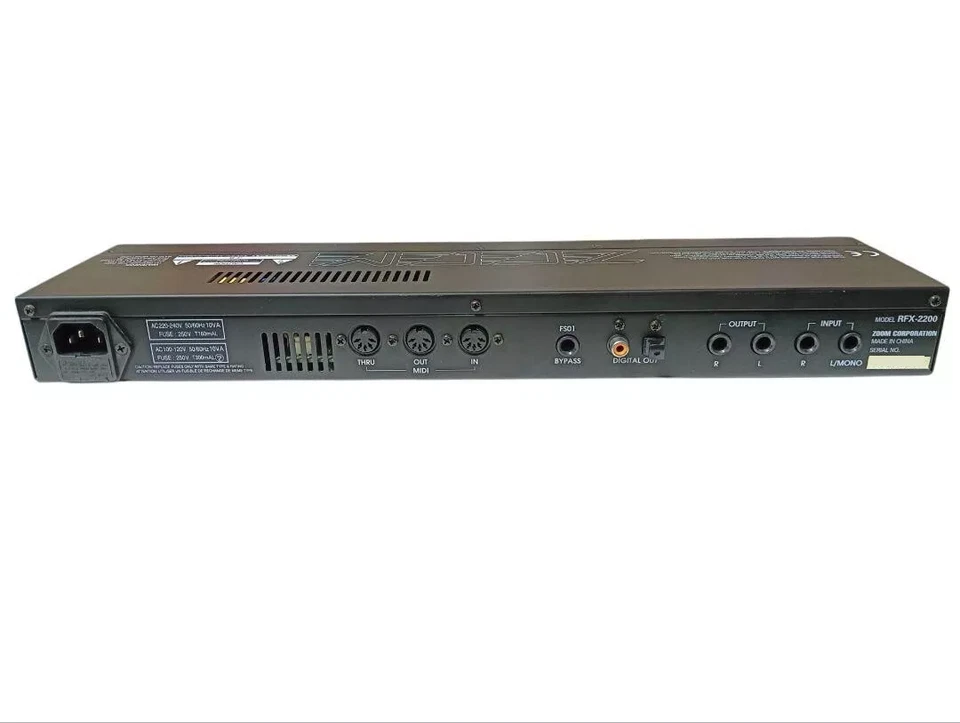 ZOOM RFX-2200 Digital Reverb Multi Effects Rack Unit 1U Tested JP - Image 3 of 4