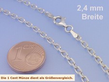 Echt 925 Silber Ankerkette 1,2 / 1,9 / 2,4 mm Breite  38 bis 80 cm wählbar Kette