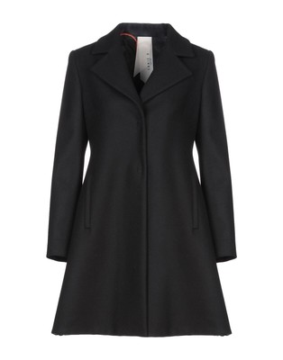 Women's Annie P. Black Virgin Wool Coat