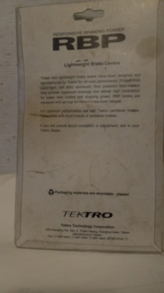 Nuevo de Lote Antiguo MTB Tektro Palancas de Freno Compatible con GRIP SHIFT Foto 3 de 4