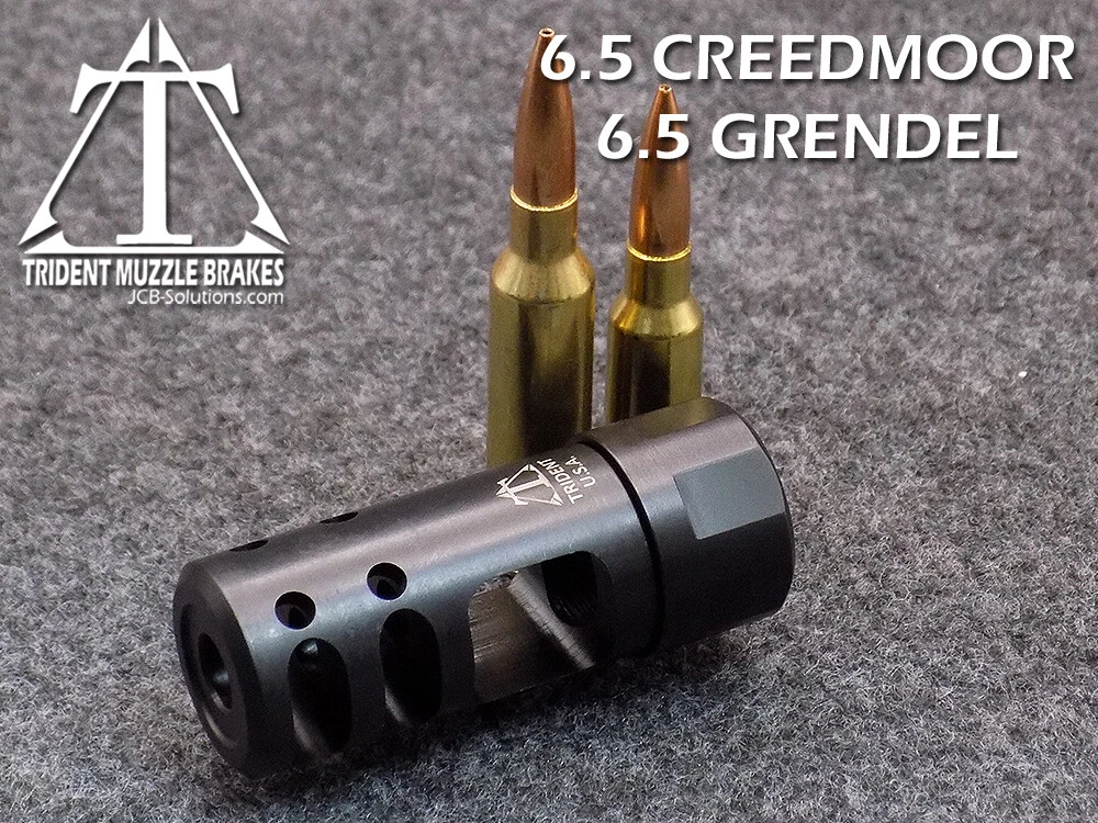 5/8x24 Self Timing 6.5 Creedmoor 6.5 Grendel Muzzle brake Made in