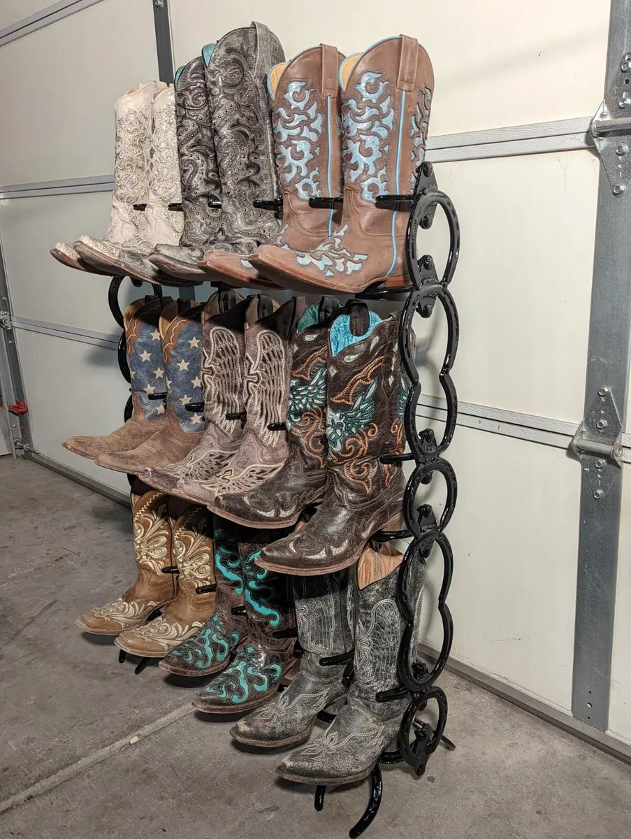 100% Used Horseshoe Boot Rack Shoe Organizer