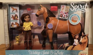 deluxe walking spirit horse with lucky doll