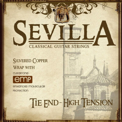 Sevilla 8450 Classical Guitar Strings EMP Coating Tie End High Tension 
