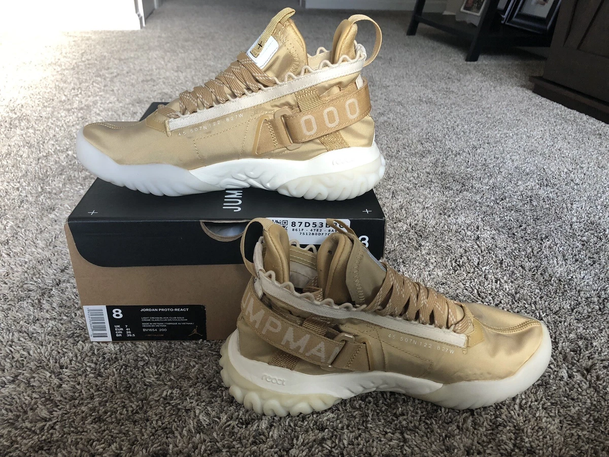 Jordan proto react gold cheap