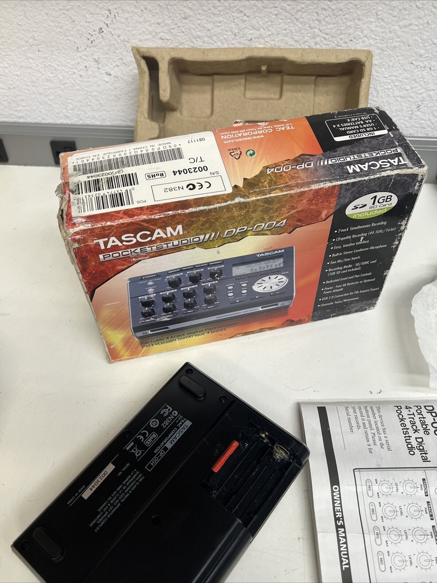 Tascam DP-004 Digital Multi Track Recorder PocketStudio FOR PARTS
