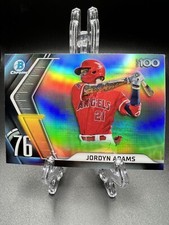 2022 Bowman Chrome Scouts Top 100 Angels Baseball Card #BTP-76 Jordyn Adams