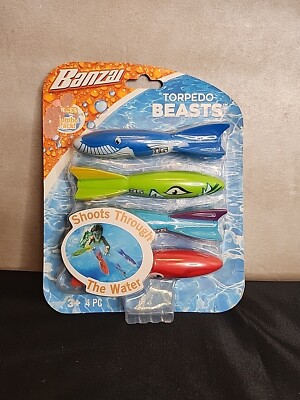 BANZAI Torpedo Beasts Pool Game Sinking Party Water Toy Dive Sticks NEW